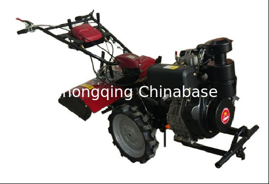 Diesel 186F Mini Tiller Cultivator 6.3KW 270mm pertanian Multi Purpose Mini Power Weeder