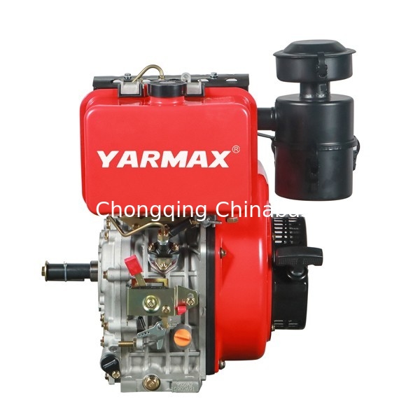 11.8HP 8.1kW Mesin Diesel Berpendingin Udara Mesin Diesel Silinder Tunggal 4 Tak 195F YARMAX