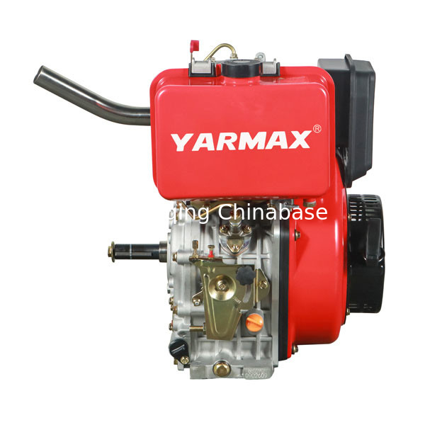 11.8HP 8.1kW Mesin Diesel Berpendingin Udara Mesin Diesel Silinder Tunggal 4 Tak 195F YARMAX