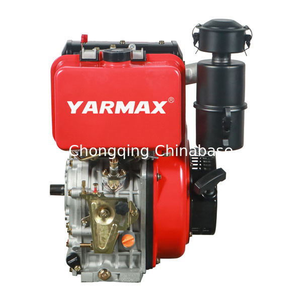 11.8HP 8.1kW Mesin Diesel Berpendingin Udara Mesin Diesel Silinder Tunggal 4 Tak 195F YARMAX