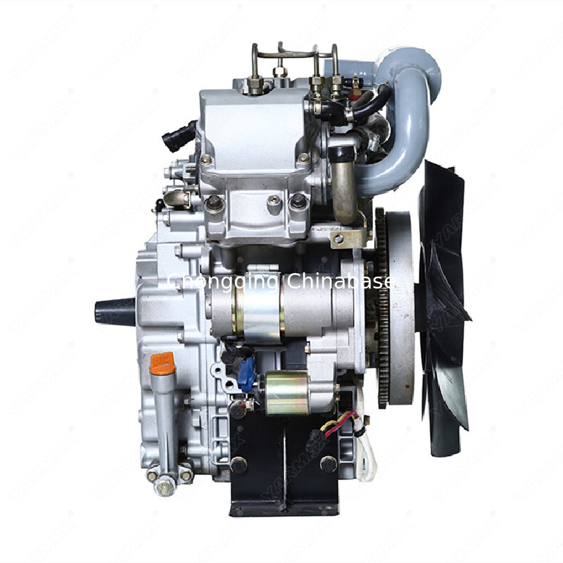 Mesin Diesel Berpendingin Air Kebisingan Rendah 2V80 17.6HP 13.0kW V Twin 4 Tak