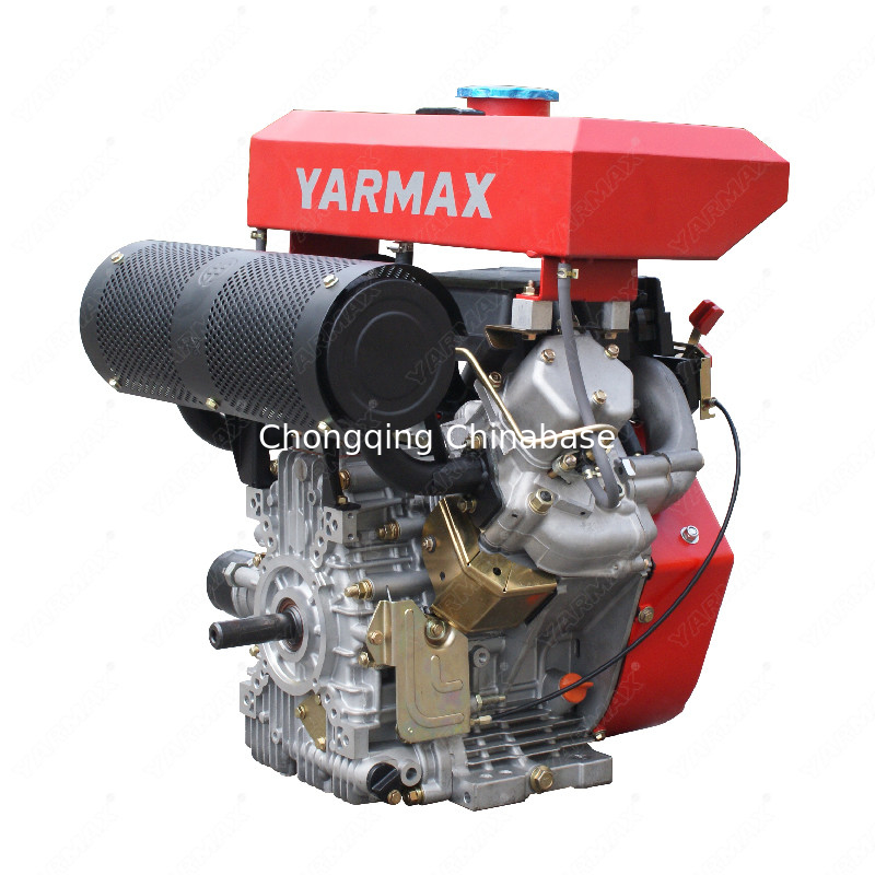 2V88 19HP Mesin Diesel KAMA Berpendingin Udara 14kW Dua Silinder V Twin 4 Tak Kebisingan Rendah
