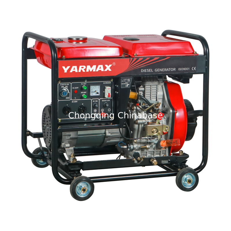 YM9700E 532mL Generator Diesel Kecil 7.0KW 6.5KW Generator Portabel Bertenaga Diesel