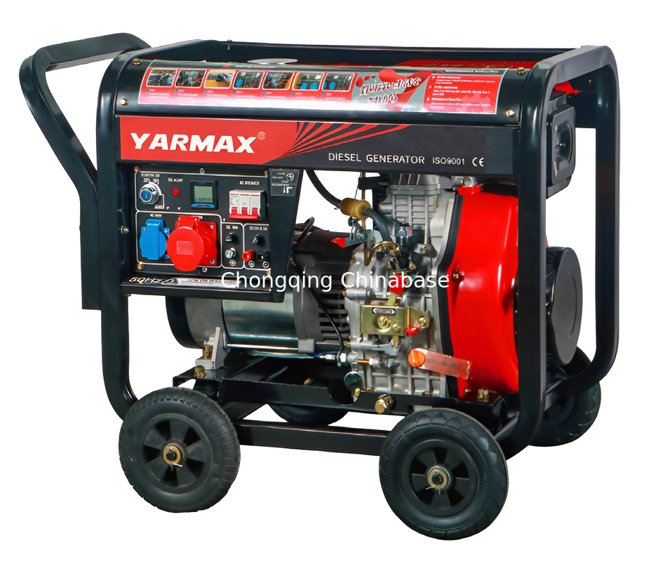 YM11000E 36.4A 8.0KW 8.8KW Generator Diesel Terbuka YM1100FE Silinder tunggal