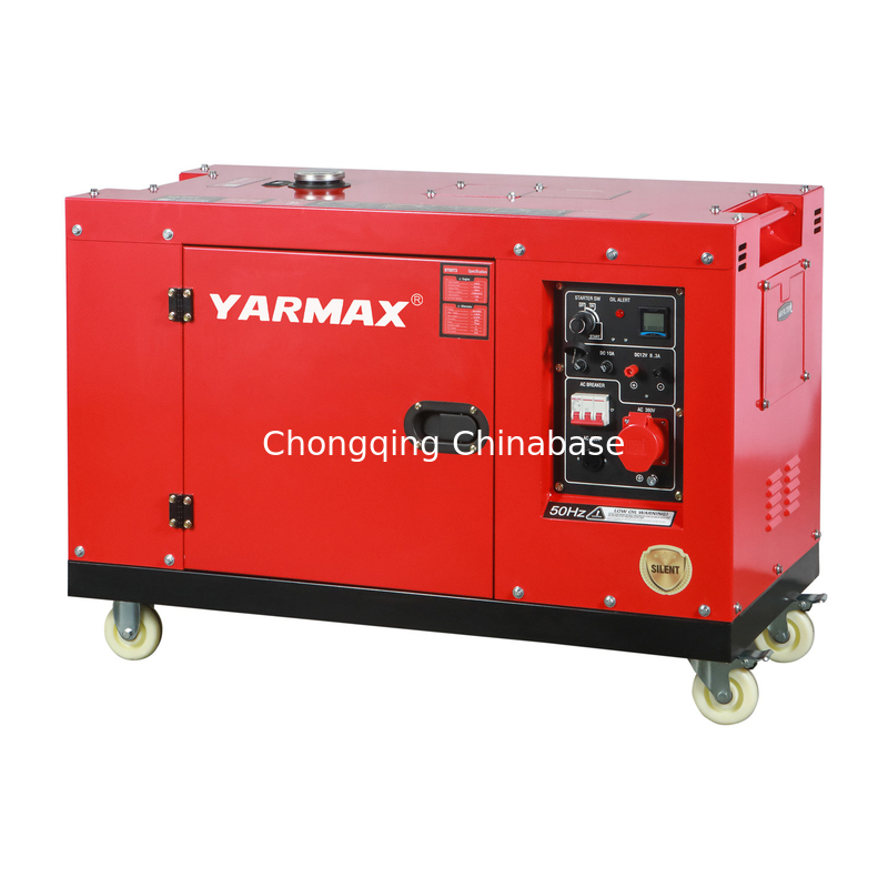 YM13800T Generator Diesel Diam Portabel 9.6KW 10.4KW 1105FE Silinder Tunggal