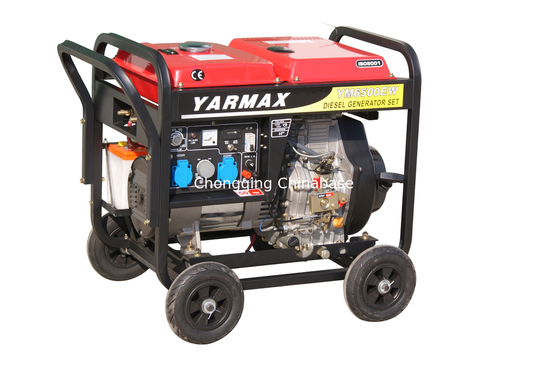 Generator Pengelasan Portabel Diesel 2KW Berpendingin Udara YM6700 9.1A 50-180A 25-30V