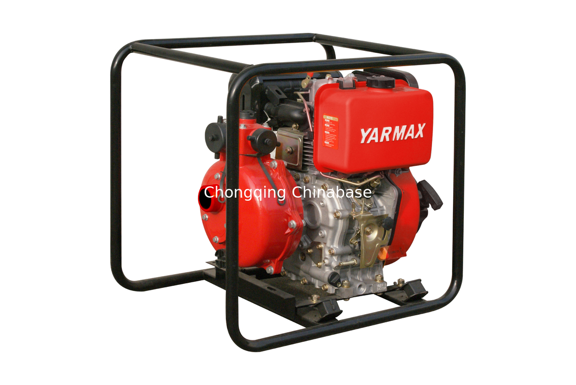 YMDP30H Pompa Air Mesin Diesel Silinder Tunggal Tekanan Tinggi Dengan 4 Tak 40m³/H